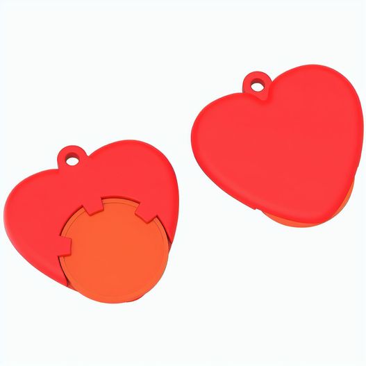 Produktabbildung Chiphalter mit 1€-Chip "Herz" Chiphalter mit 1€-Chip "Herz" (Bild 1)