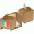 Zettelbox Karton, zum Aufklappen, (Bild 1)