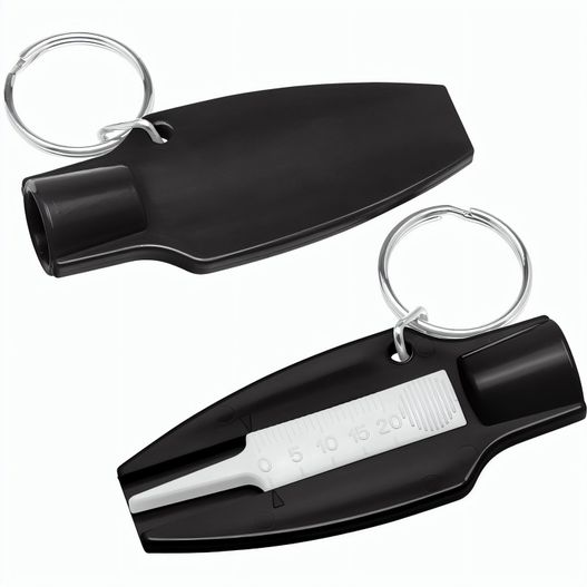 Produktabbildung Reifenprofiltiefenmesser mit Ventilkappendreher Reifenprofiltiefenmesser mit Ventilkappendreher (Bild 1)