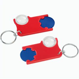 Chiphalter mit 1€-Chip und Lupe