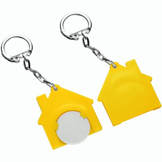 Produktabbildung Chiphalter mit 1€-Chip "Haus" Chiphalter mit 1€-Chip "Haus" (Bild 1)