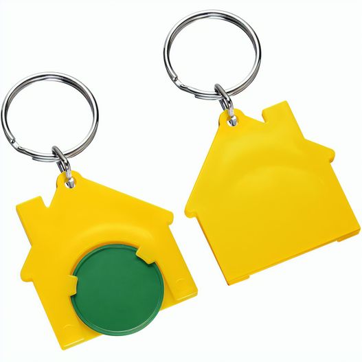 Produktabbildung Chiphalter mit 1€-Chip "Haus" Chiphalter mit 1€-Chip "Haus" (Bild 1)