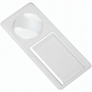 Zettelklammer mit Lupe