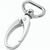 Karabinerhaken oval 10mm statt dem Standardhaken (Bild 1)