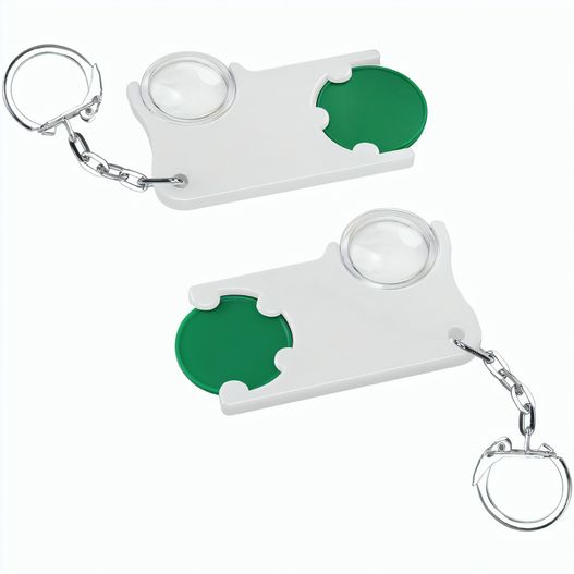 Chiphalter mit 1€-Chip und Lupe (Bild 1)