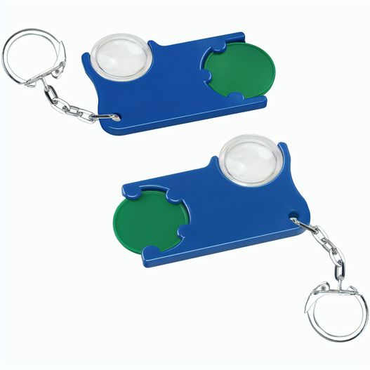 Chiphalter mit 1€-Chip und Lupe (Bild 1)
