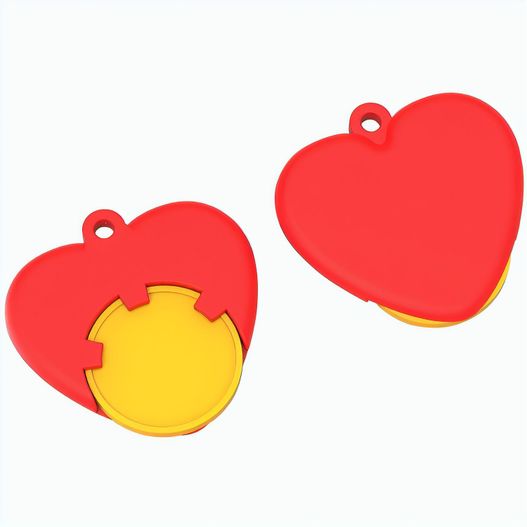 Chiphalter mit 1€-Chip "Herz" (Bild 1)