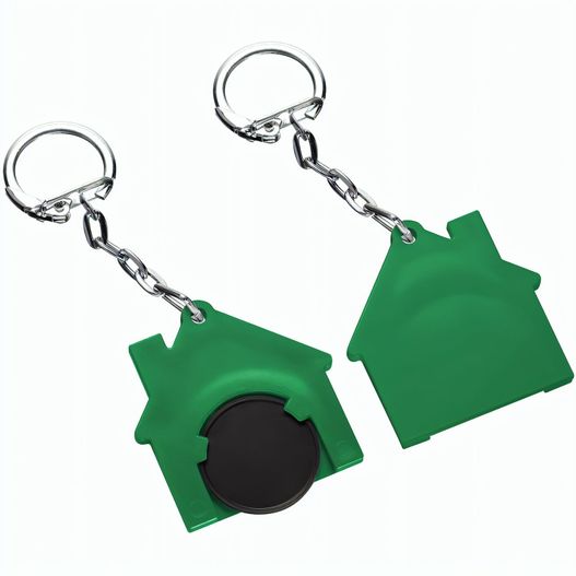 Produktabbildung Chiphalter mit 1€-Chip "Haus" Chiphalter mit 1€-Chip "Haus" (Bild 1)