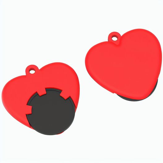 Produktabbildung Chiphalter mit 1€-Chip "Herz" Chiphalter mit 1€-Chip "Herz" (Bild 1)