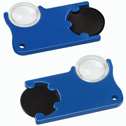 Chiphalter mit 1€-Chip und Lupe (Bild 1)