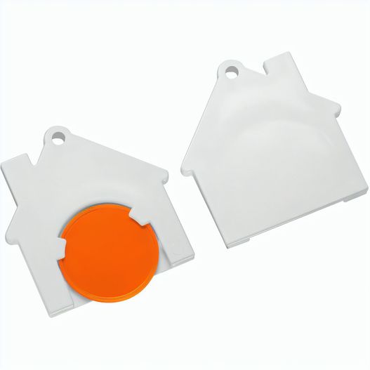 Produktabbildung Chiphalter mit 1€-Chip "Haus" Chiphalter mit 1€-Chip "Haus" (Bild 1)