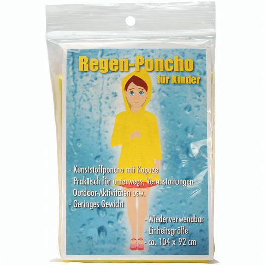 Produktabbildung Regen-Poncho für Kinder Regen-Poncho für Kinder (Bild 1)