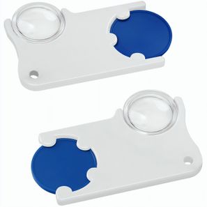 Chiphalter mit 1€-Chip und Lupe