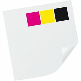 Einzelblattdruck für Zettelbox <50mm, 3-farbig