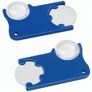 Chiphalter mit 1€-Chip und Lupe