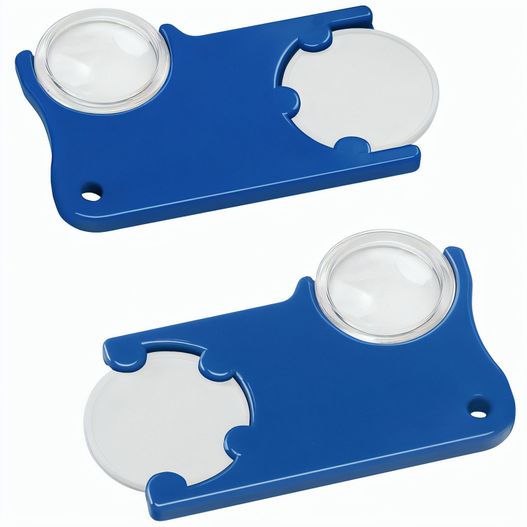 Produktabbildung Chiphalter mit 1€-Chip und Lupe Chiphalter mit 1€-Chip und Lupe (Bild 1)