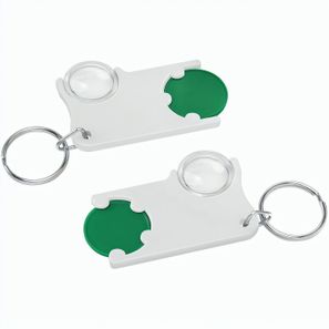 Chiphalter mit 1€-Chip und Lupe