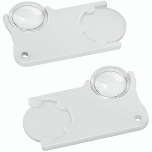 Chiphalter mit 1€-Chip und Lupe