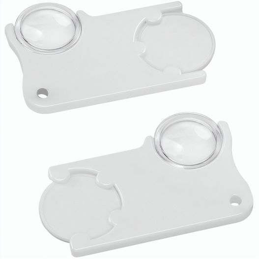 Produktabbildung Chiphalter mit 1€-Chip und Lupe Chiphalter mit 1€-Chip und Lupe (Bild 1)