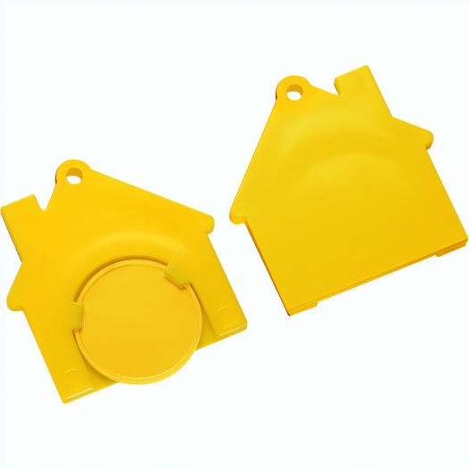 Produktabbildung Chiphalter mit 1€-Chip "Haus" Chiphalter mit 1€-Chip "Haus" (Bild 1)