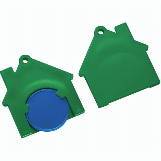 Produktabbildung Chiphalter mit 1€-Chip "Haus" Chiphalter mit 1€-Chip "Haus" (Bild 1)