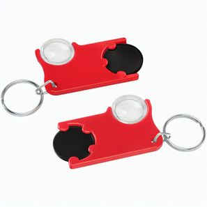 Chiphalter mit 1€-Chip und Lupe