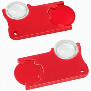 Chiphalter mit 1€-Chip und Lupe