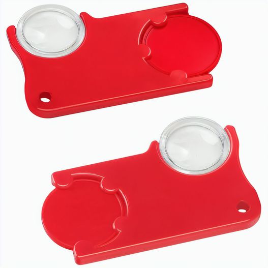 Produktabbildung Chiphalter mit 1€-Chip und Lupe Chiphalter mit 1€-Chip und Lupe (Bild 1)