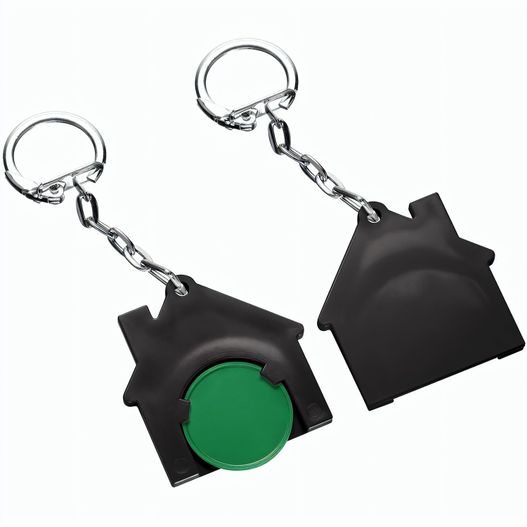 Produktabbildung Chiphalter mit 1€-Chip "Haus" Chiphalter mit 1€-Chip "Haus" (Bild 1)
