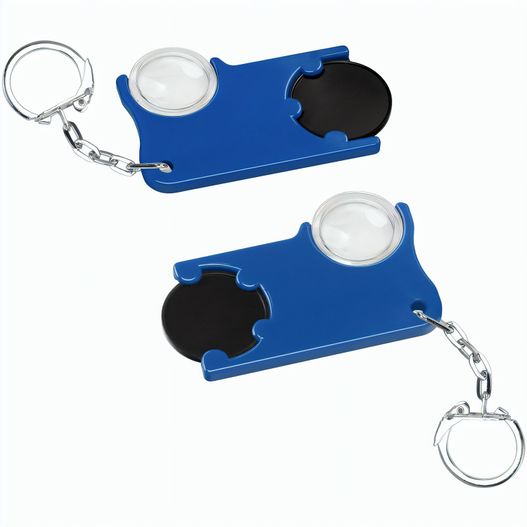 Chiphalter mit 1€-Chip und Lupe (Bild 1)