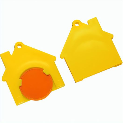 Produktabbildung Chiphalter mit 1€-Chip "Haus" Chiphalter mit 1€-Chip "Haus" (Bild 1)