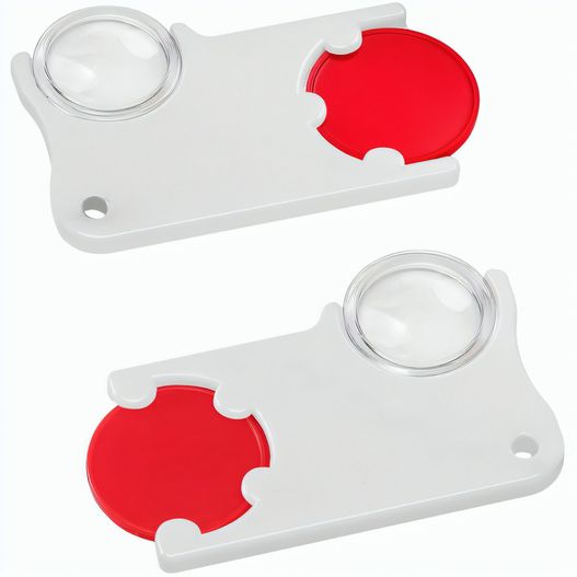 Produktabbildung Chiphalter mit 1€-Chip und Lupe Chiphalter mit 1€-Chip und Lupe (Bild 1)