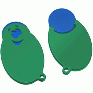Chiphalter mit 1€-Chip "Gesicht"