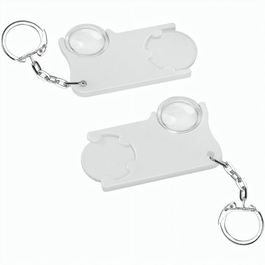 Chiphalter mit 1€-Chip und Lupe (Bild 1)