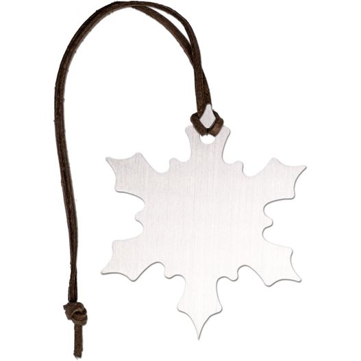 ein metall schneeflocke schmuck hängend von einer schnur Nussknacker - Standardmotiv - Standard Eiskristall (Bild 1)