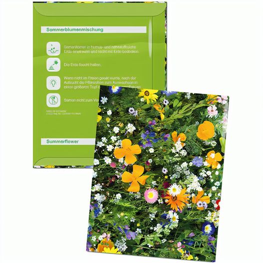 Produktabbildung Samentütchen - Standardmotiv - Sommerblumenmischung Samentütchen - Standardmotiv - Sommerblumenmischung (Bild 1)