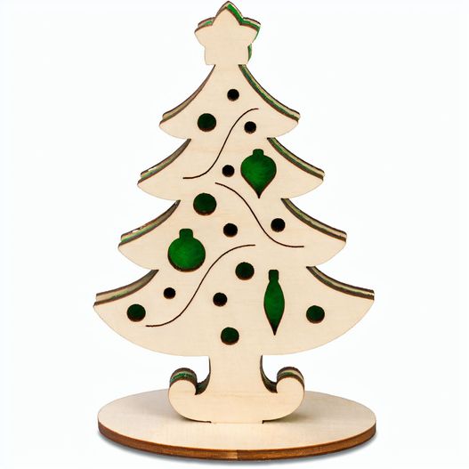 Steckfiguren-Karte Filz Premium - Tannenbaum Premium 4/0-c (Bild 1)