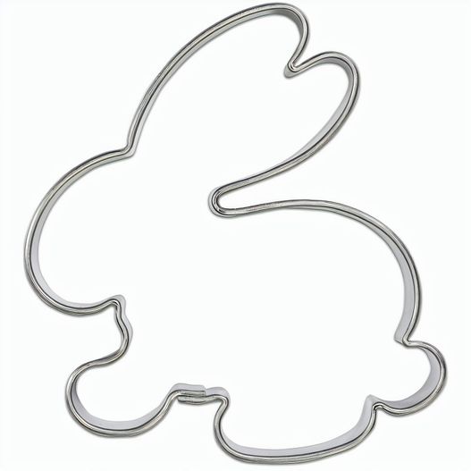 Backförmchen Single-Pack - Ostern - Hase 2 4/0-c, Lasergravur (Bild 1)