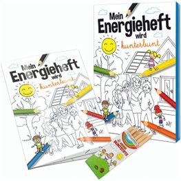 Malbuch / Mal-Set A6 - Energie - Malset neutral