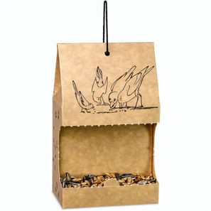Vogelfutter To-Go - Werbeaufkleber