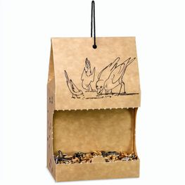 Vogelfutter To-Go - Weihnachten - Werbeaufkleber
