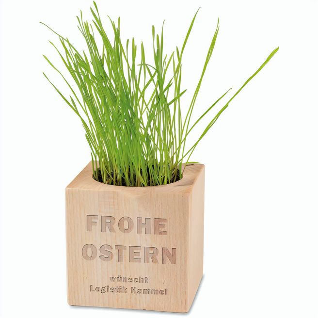 Produktabbildung Pflanz-Holz - Standardmotiv - Ostern - 2 Seiten gelasert Pflanz-Holz - Standardmotiv - Ostern - 2 Seiten gelasert