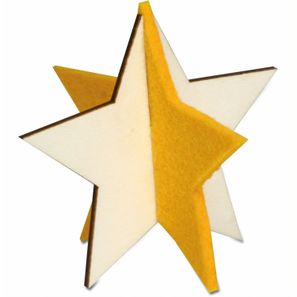 Steckfiguren-Karte Filz - Stern 4/0-c