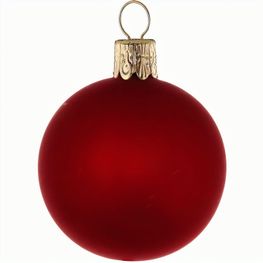 Traditionelle Glaskugel - matt-rot #554