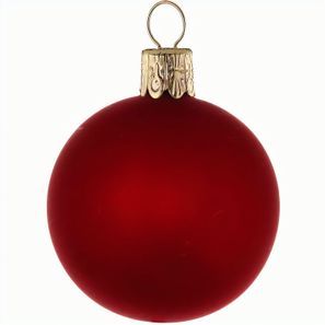 Traditionelle Glaskugel - matt-rot #554