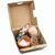 Geschenk-Set Xmas - V6 - Tontöpfchen mit Fichtensamen, Schoko-Nikolaus, Backförmchen Tannenbaum, Handschmeichler (Bild 1)