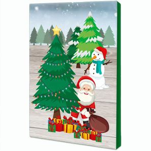 Backförmchen mit Rezeptblock Tannenbaum - Engel - in weihnachtlicher Mappe (mit 2c-Logoeindruck)