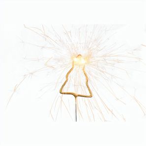 Wondercandle Mini mit Wondercard  - Baum, gold