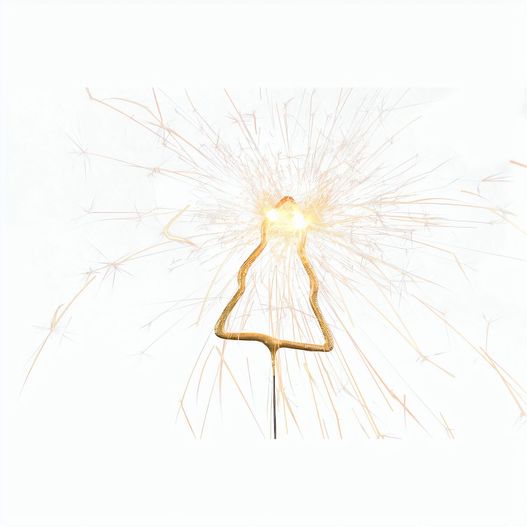 Wondercandle Mini mit Wondercard  - Baum, gold (Bild 1)