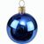 Traditionelle Glaskugel - glanz-blau #833